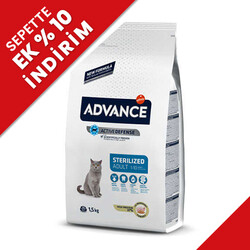 Advance - Advance Sterilised Turkey Adult Dry Cat Food 1,5 Kg.