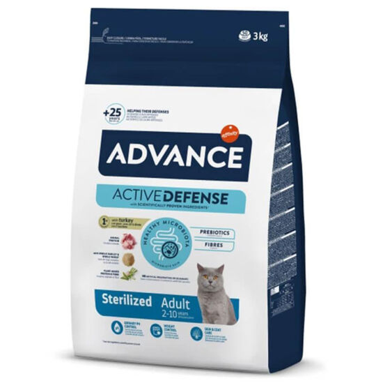 Advance Sterilised Turkey Adult Dry Cat Food 3 Kg. - 1