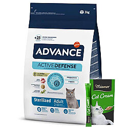 Advance Sterilised Turkey Adult Dry Cat Food 3 Kg. - Advance