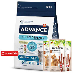 Advance Sterilised Turkey Adult Dry Cat Food 3 Kg. - Advance