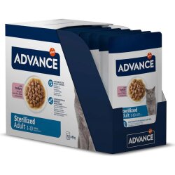 Advance Sterilised Turkey Hindi Etli Kısırlaştırılmış Kedi Yaş Maması 85 Gr x 12 Adet - Advance