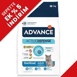 Advance - Advance Sterilized Kısırlaştırılmış Hindili Kedi Maması 3 Kg