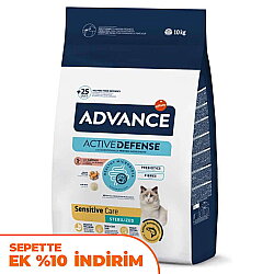 Advance Sensitive Kısırlaştırılmış Somonlu Kedi Maması 10 Kg - Advance