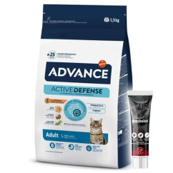 Advance Chicken and Rice Adult Dry Cat Food 1,5 Kg. - Advance