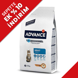 Advance - Advance Chicken and Rice Adult Dry Cat Food 1,5 Kg.