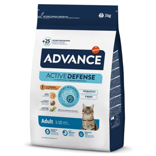 Advance Tavuk Etli Kedi Maması 3 Kg + Temizlik Mendili - 1