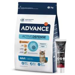 Advance Tavuk Etli Kedi Maması 3 Kg + Pro Choice Vitamin Macun 100 ML - Advance