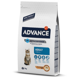 Advance - Advance Tavuk Etli Yetişkin Kedi Maması 3 Kg + 2 Adet Temizlik Mendili