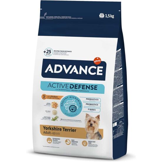 Advance Yorkshire Terrier Adult Dry Dog Food 1,5 Kg. - 1