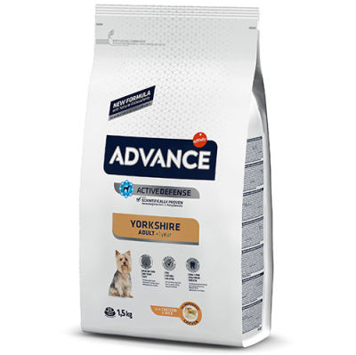 Advance Yorkshire Terrier Adult Dry Dog Food 1,5 Kg.