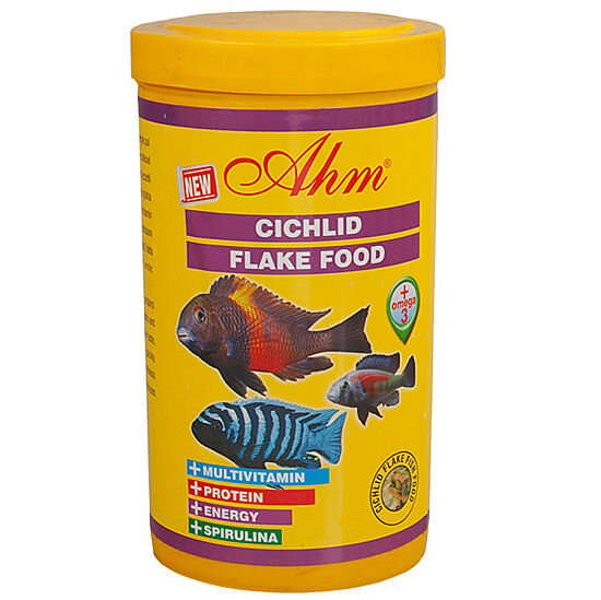 AHM Cichlid Flake Food Balık Yemi 1000 ML - 1