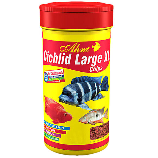 AHM Cichlid Large XL Chips Balık Yemi 1000 ML - 1