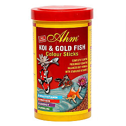 AHM Colour Sticks Koi ve Japon Balığı Yemi 1000 ML - Ahm