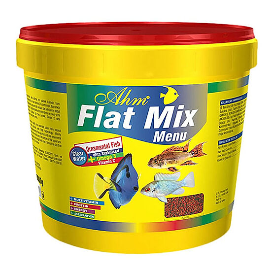 AHM Flat Mix Menu Balık Yemi 3000 Gr - 1