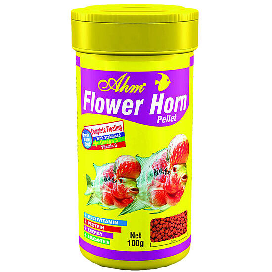 AHM Flower Horn Pellet Balık Yemi 1000 ML - 1