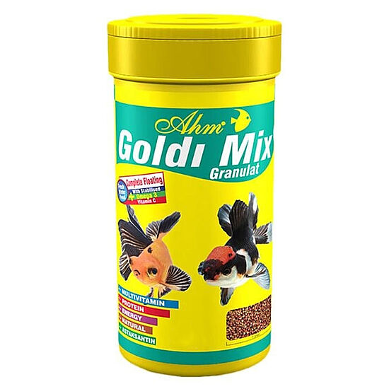 AHM Goldi Mix Granulat Balık Yemi 100 ML - 1