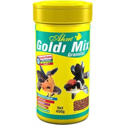 AHM Goldi Mix Granulat Balık Yemi 250 ML