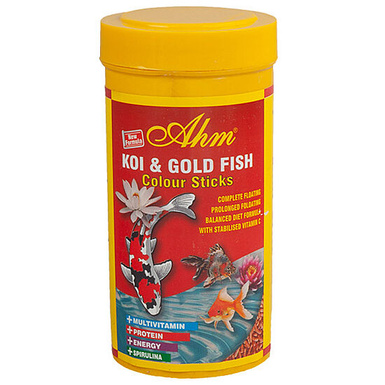 AHM Koi Gold Fish Colour Sticks Balık Yemi 250 ML - 1