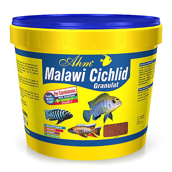 AHM Malawi Cichlid Granulat Balık Yemi 3000 Gr - 1