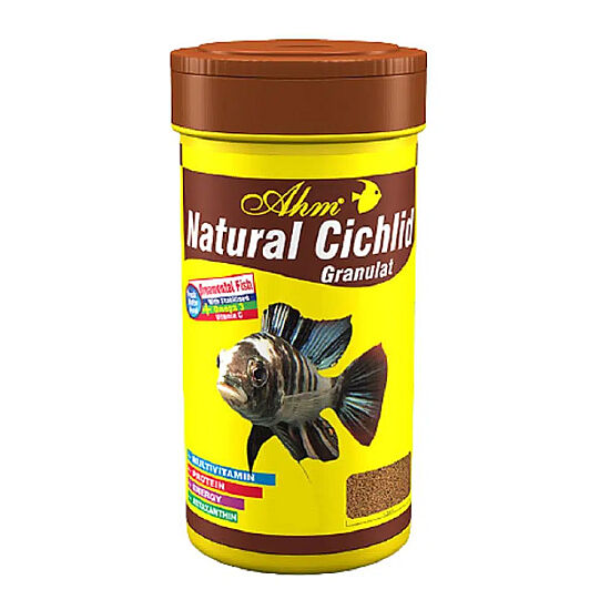 AHM Natural Cichlid Granulat Balık Yemi 100 ML - 1
