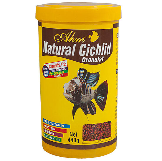 AHM Natural Cichlid Granulat Balık Yemi 1000 ML - 1
