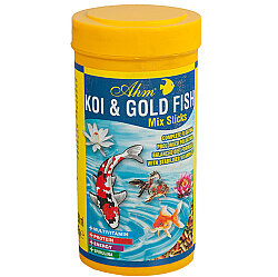 AHM Pond Mix Sticks Koi ve Japon Balığı Yemi 250 ML - Ahm