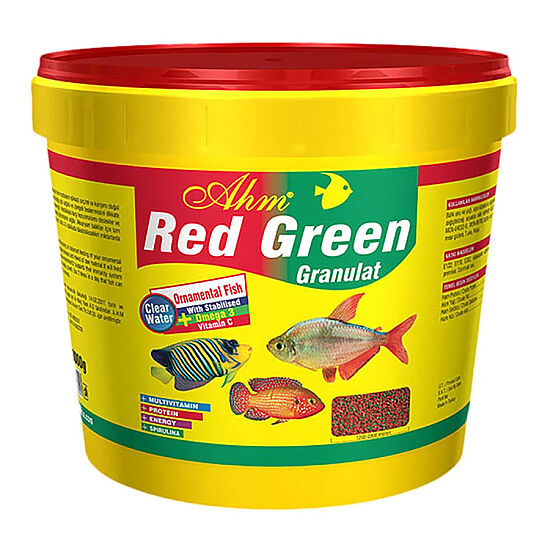 AHM Red Green Granulat Balık Yemi 3000 Gr - 1