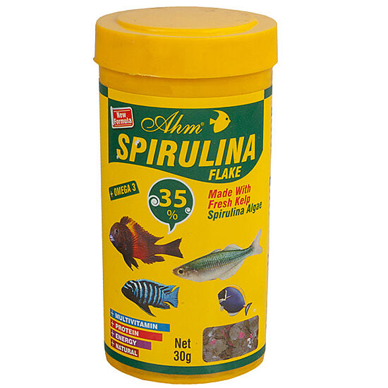 AHM Spirulina Flake Balık Yemi 250 ML - 1