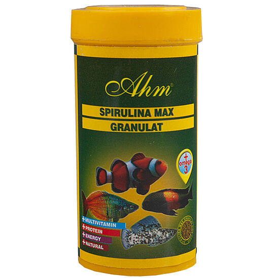 AHM Spirulina Max Granulat Balık Yemi 250 ML - 1