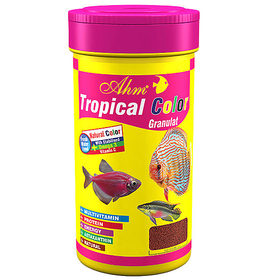 AHM Tropical Colour Granulat Balık Yemi 250 ML - 1