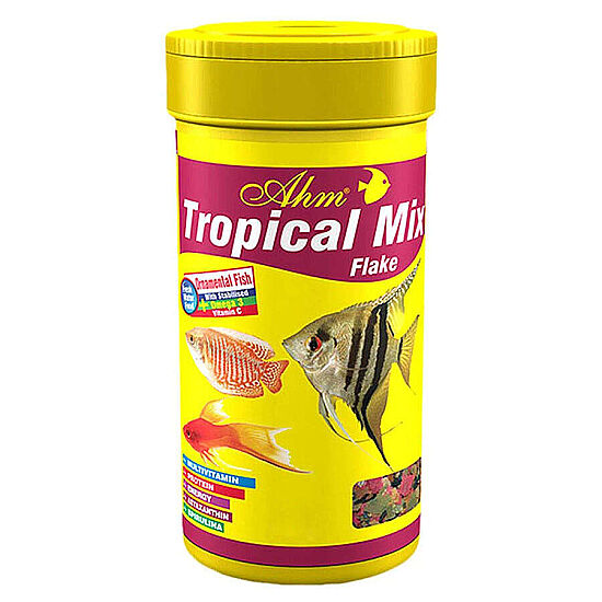 AHM Tropical Mix Flake Balık Yemi 1000 ML - 1