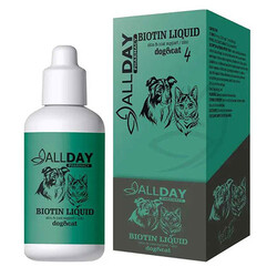 Allday - Allday 4 Biotin Liquid Deri ve Tüy Sağlığı Kedi ve Köpek Şurubu 100 ML
