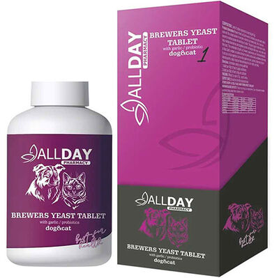 Allday 1 Brewers Yeast Deri Tüy Sağlığı Sarımsaklı Maya Tableti 75 Gr