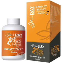 Allday - Allday 2 Urinary İdrar Yolları Sağlığı Kedi ve Köpek Tableti 75 Gr