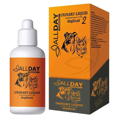 Allday 2 Urinary Liquid İdrar Yolları Sağlığı Kedi ve Köpek Şurubu 100 ML