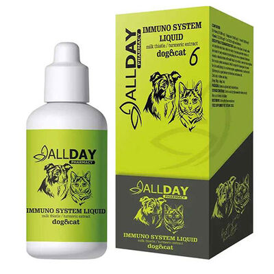Allday 6 Immuno System Liquid Bağışıklık Sistemi Kedi ve Köpek Şurubu 100 ML