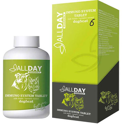 Allday 6 Immuno System Tablet Bağışıklık Sistemi Kedi ve Köpek Tableti 25 Gr