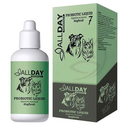 Allday - Allday 7 Probiotic Liquid Sindirim Sağlığı Kedi ve Köpek Şurubu 100 ML