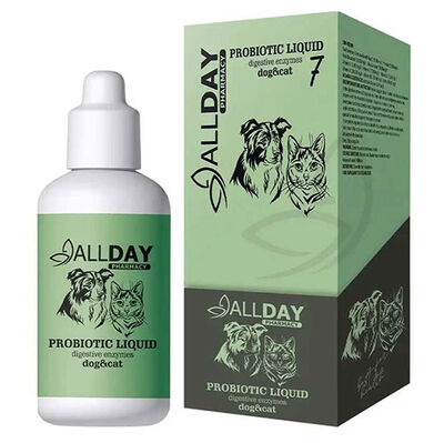 Allday 7 Probiotic Liquid Sindirim Sağlığı Kedi ve Köpek Şurubu 100 ML