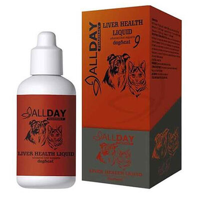 Allday 9 Liver Health Liquid Kedi ve Köpek Şurubu 100 ML