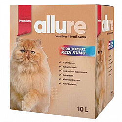 Allure Aktif Karbonlu Tozsuz Topaklanan Kedi Kumu 10 Lt - Allure