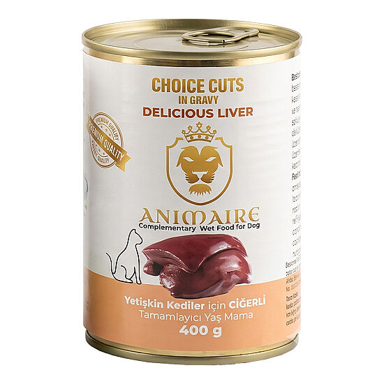 Animaire Ciğerli Kedi Konservesi 400 Gr - 1