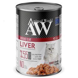 Animal World - Animal World Chucks in Jelly Liver Ciğerli Kedi Yaş Maması 415 Gr