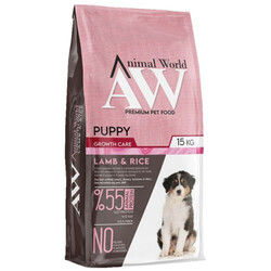 Animal World - Animal World Puppy Kuzulu Yavru Köpek Maması 15 Kg
