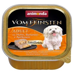 Animonda - Animonda 082645 Vom Feinsten Tavuk Muz ve Kayısılı Köpek Yaş Maması 150 Gr