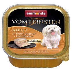 Animonda - Animonda 082665 Vom Feinsten Sığır Eti Yoğurt ve Yulaf Gevrekli Köpek Yaş Maması 150 Gr