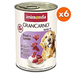 Animonda 082737 Gran Carno Senior Sığır Etli ve Kuzu Yaşlı Köpek Konservesi 400 Gr x 6 Adet - Animonda