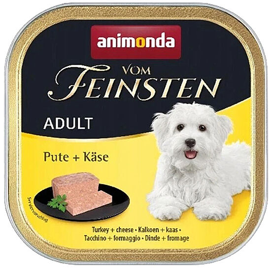 Animonda 082988 Vom Feinsten Hindi Etli ve Peynir Köpek Yaş Maması 150 Gr - 1