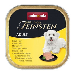 Animonda - Animonda 082988 Vom Feinsten Hindi Etli ve Peynir Köpek Yaş Maması 150 Gr