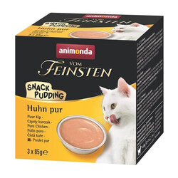 Animonda 083019 Vom Feinsten Snack Tavuklu Kedi Pudingi 3 Adet x 85 gr - Thumbnail